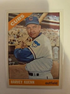 1966 TOPPS HARVEY KUENN #372 EX/MT SPEDIZIONE COMBINATA - Foto 1 di 2