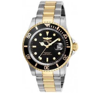 Reloj de cuarzo Invicta Pro Diver tono dorado/negro para hombre 200 m acero inoxidable 26973 - Imagen 1 de 3