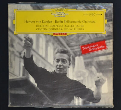 Delibes Ballet, Chopin Les Sylphides - Von Karajan Berlin Philharmonic, LP - VG - Image 1 of 4
