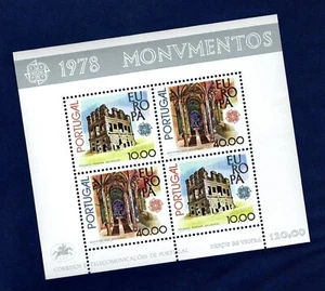PORTOGALLO  1978    C.E.P.T. - monumenti in foglietto MNH** - Bild 1 von 1