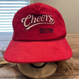 Vintage Cheers Boston Corduroy Snapback Adjustable Hat - Picture 1 of 6