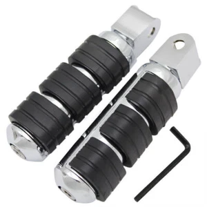 Black 2PCS Foot Pegs Footrests Set For Honda VT1100C Shadow 99-07 VF750C - Picture 1 of 2
