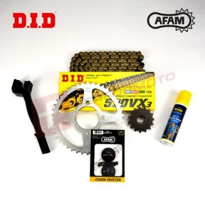 DID AFAM X-Ring Gold Chain Sprocket Kit fits Ducati 1000 GT Sport / Smart 06-10 - Picture 1 of 2
