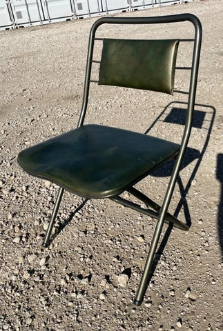 Vintage Cosco Hamilton Stylaire Chairs | Model 64-FD | RARE Dark Olive Green Cover