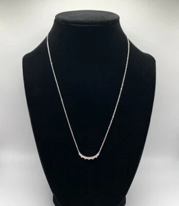 925 Sterling Silver Round Diamond Bezel Necklace Prong Setting Unfinished - Picture 1 of 8