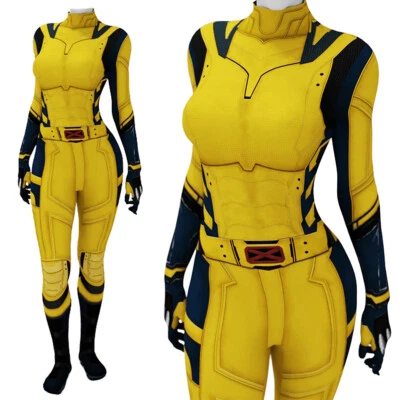 Deadpool 3 Wolverine Women Jumpsuit Girl Bodysuit Halloween Cosplay Costume Suit - Image 1 of 4