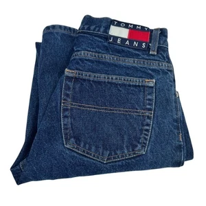 Jeans Tommy Hilfiger Vintage Para Hombre 30x32 REAL Azul Denim Pierna Cónica Tommy Jeans - Imagen 1 de 9