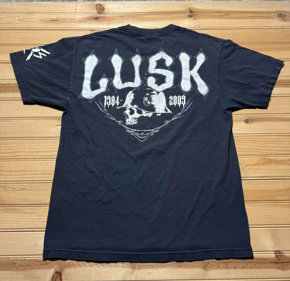 Camisa grunge capacete piloto caveira metal Mulisha Lusk Memorial In Gods Hands média - Imagem 1 de 4