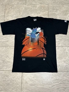 Camiseta De Colección Años 90 Salem Ropa Deportiva Charlotte Hornets Talla Mediana NBA Baloncesto - Imagen 1 de 6