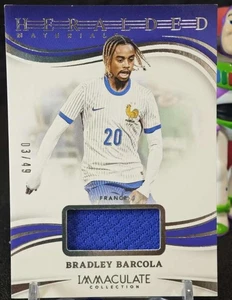 Bradley Barcola 2024-25 Panini Immaculate Heralded Materials 03/49 #HM-BB - Bild 1 von 2