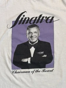 Vintage Frank Sinatra Chairman Of The Board T-Shirt Large Single-Stitch Tee - Picture 1 of 10