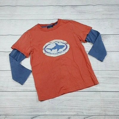 5/6 Mini Boden Layered Shark Tee - Image 1 of 4