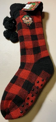 Universal Studios Earl's Tree Farm Sherpa Forrado Zapatilla Cabina Calcetines Antideslizantes Nuevos con Etiquetas Foto 1 de 4