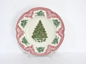 Johnson Brothers Old Britain Castles Christmas Tree Salad Plate 8 3/4" - Picture 1 of 4