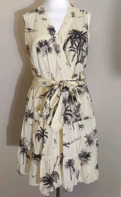 Женское антикварное желтое платье-сафари с карманами и запахом Banana Republic размер XL - Изображение 1 из 4