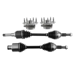 4x Front Left Right CV Axles +Wheel Hub For Chevrolet Equinox GMC Terrain 10-16 - Picture 1 of 11