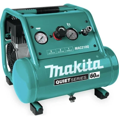 Compresor de aire Makita MAC210Q-R Quiet Series 1 HP 2 galones certificado reacondicionado Foto 1 de 4
