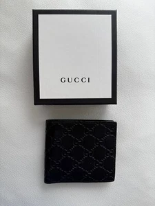Original Herren GUCCI Faltbrieftasche Portemonnaie Wallet Schwarz - Bild 1 von 8