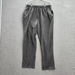 Eddie Bauer Men Sleepwear Large Gray Lounge Pants Pockets Drawstring 29" Inseam - Picture 1 of 10