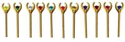 ☀️ Lego Pharaoh Quest GOLD STAFF Arma Minifigura Joya Diamante Lote de 11 Gemas Foto 1 de 4