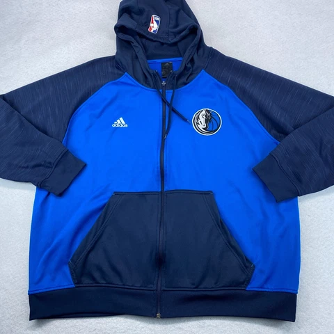 Dallas Maverick Jacket 2XL XXL Men's Adidas Full Zip Hoodie Cover