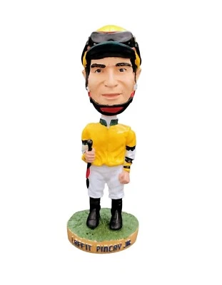 2001 年好莱坞公园金杯 LAFFIT PINCAY JR. 摇头收藏品摇头娃娃  — 第 1/4 张图片