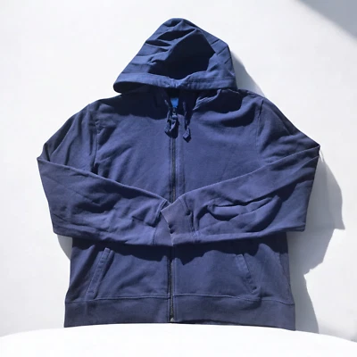 Prospirit Women's Blue Solid Hoodie Full Zip Cotton Size L Short - Image 1 of 4