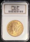 1899-S $20 Liberty Gold Double Eagle NGC MS63 (223903-012)