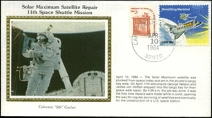 Challenger STS 41-C Satélite Capturado y Reparado Colorado Cachet ""Seda - Imagen 1 de 1