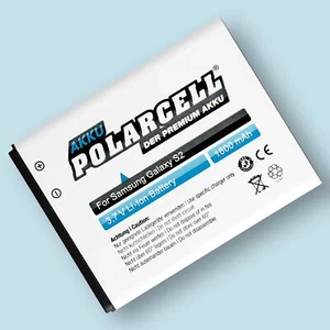 PolarCell Batería para Samsung Galaxy S2 GT-i9100 S II Plus GT-i9105 EB-F1A2GBU - Imagen 1 de 6