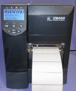 Zebra ZM400 USB Parallel Seriell Thermo Etikettendrucker + Netzkabel - Getestet - Bild 1 von 9