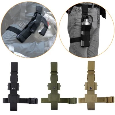 Funda táctica MK9 pierna caída botella de agua soporte ambidiestro para muslo para pulverizador Foto 1 de 4