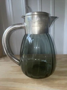 1955 Baltusrol Member-Member Event Presentation Agua Glass & Silver Carafe RARE - Picture 1 of 7