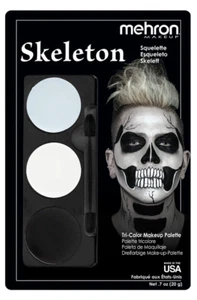 Paleta de Maquillaje de Personajes Tricolor Mehron -Halloween, Kit SPFX- Esqueleto - Imagen 1 de 4
