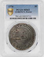 1776 CONTINENTAL CURRENCY $1 PCGS MS 62