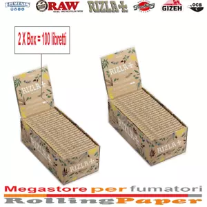 2 x Rizla Natura Cartine Corte Box da 2x 50 Libretti = 5000 Fogli - Picture 1 of 3