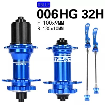 ARC Blue 006 HG 32H Front+Rear HUB MTB Bicycle Hub For 8/9/10/11 Speeds - Image 1 of 4