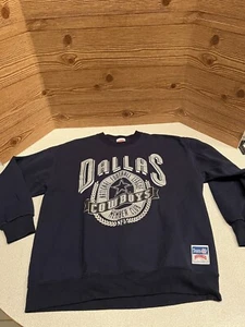 Felpa vintage uomo NFL Dallas Cowboys taglia XL Throwback squadra americana noce moscata - Foto 1 di 6
