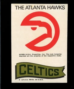 1973 Topps Team Sticker Atlanta Hawks / Celtics EX-MT - Bild 1 von 2