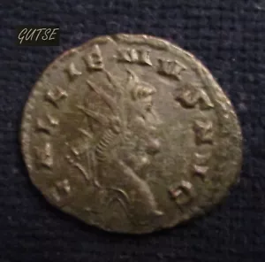 *GUTSE* ROMA-77, GALLIENUS (253-268), ANTONINIANO, VELLON, CIERVO, MBC+/MBC - Imagen 1 de 2
