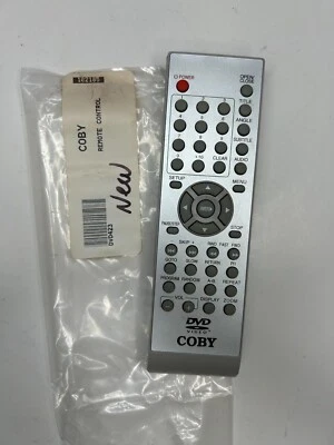Coby DVD423 Remote Control, Gray - OEM NOS for DVD-423 Home Theater System - Image 1 of 2