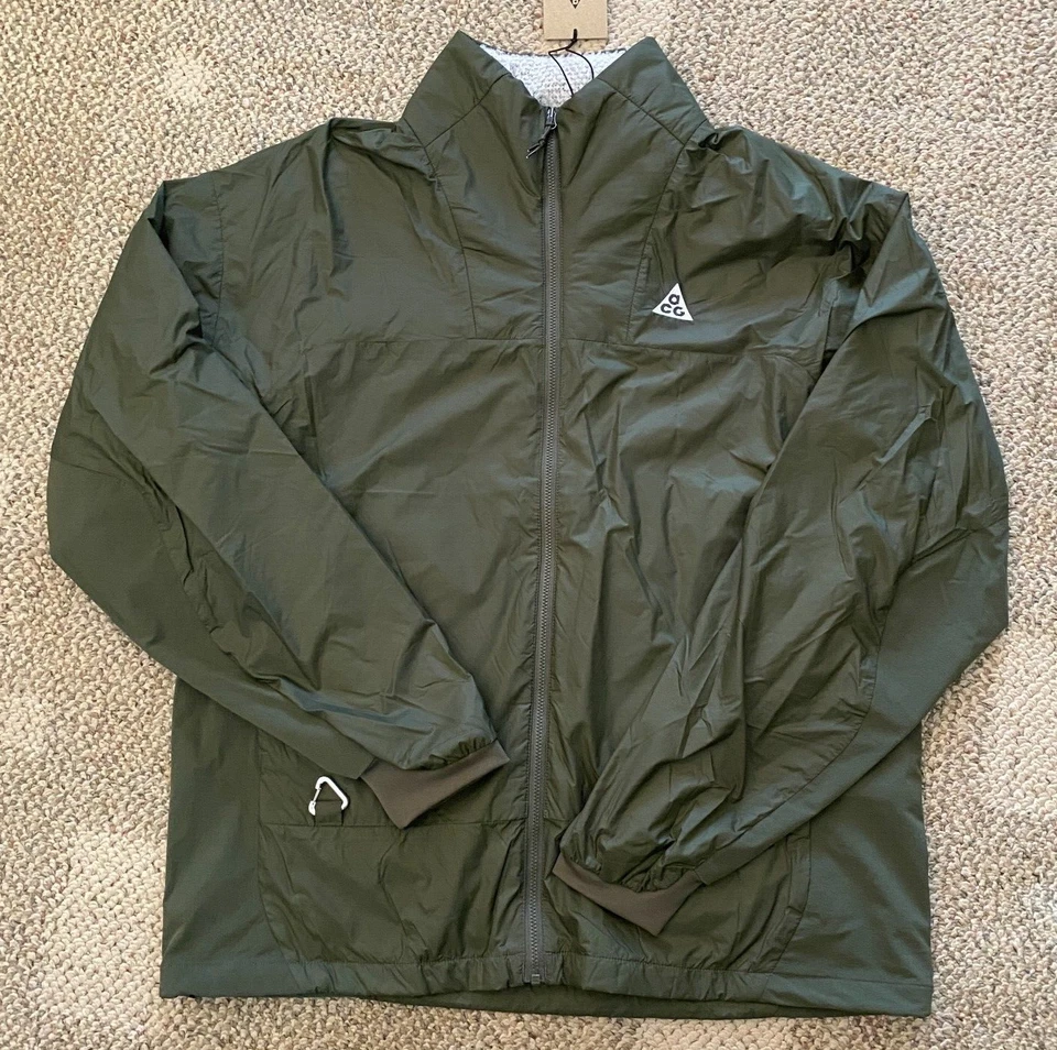 Nike ACG Sierra Light Jacket Mica Green DX7880 330 Men's LARGE ( )