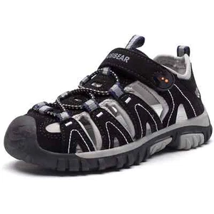 HOBIBEAR Niños Niñas Negras Deportivas Agua Atléticas Sandalias Punta Cerrada Talla 1.5 Usadas en Excelente Condición - Imagen 1 de 5