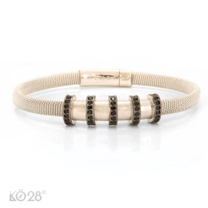 Armband / Armreif Quiriconi for Menze in 925/- Silber, Zirkonia ø 18 cm (20957) - Bild 1 von 5