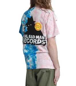 REAL BAD MAN REALBADMAN [RBM11038] RBM RECORDS SS TEE PINK CORRAL TIE DYE SHIRT - Picture 1 of 14