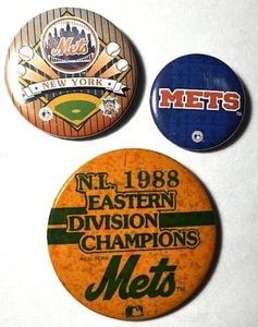 NEW YORK METS ~ 1988 NL Eastern Division Pin with Bonus Pins - Picture 1 of 1