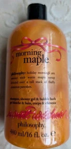 Philosophy Morning Maple Shampoo, Shower Gel & Bubble Bath 16oz New! - Picture 1 of 3