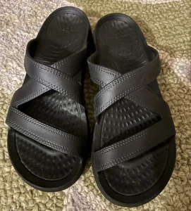 NuuSol Hailey leichte Damen-Pantoletten Sandalen, Eclipse Black, Größe 10 NEU! - Bild 1 von 5