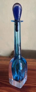 Murano Decanter Bottle With Stopper - Picture 1 of 17