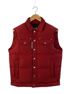 DSQUARED2 Down Vest 46 Nylon Red Plain S74FB0261 S53141 Used - Picture 1 of 4
